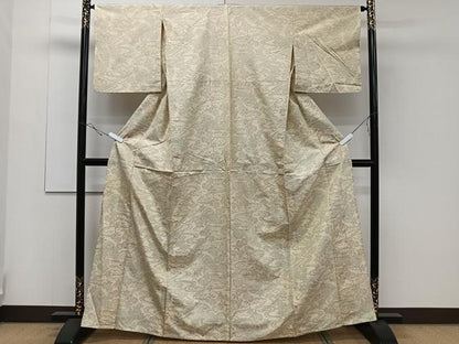 平和屋着物▽本場縞大島紬 単衣 風景文 正絹 逸品 CAAR6229kb
