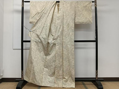平和屋着物▽本場縞大島紬 単衣 風景文 正絹 逸品 CAAR6229kb