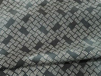平和屋着物▽道行コート スリーシーズン 春夏秋 塵除け 絽 縮緬 幾何学文様 三越扱い 正絹 逸品 CAAR6231kb