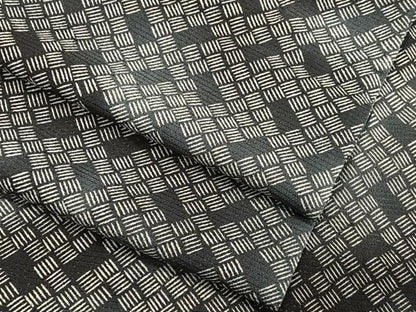 平和屋着物▽道行コート スリーシーズン 春夏秋 塵除け 絽 縮緬 幾何学文様 三越扱い 正絹 逸品 CAAR6231kb