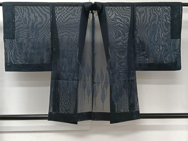 平和屋着物▽羽織　スリーシーズン　春夏秋　塵除け　紗　樹林文　正絹　逸品　CAAR6234kb