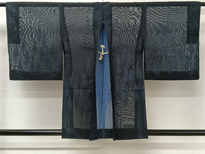 平和屋着物▽羽織　スリーシーズン　春夏秋　塵除け　紗　樹林文　正絹　逸品　CAAR6234kb