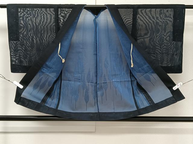 平和屋着物▽羽織　スリーシーズン　春夏秋　塵除け　紗　樹林文　正絹　逸品　CAAR6234kb