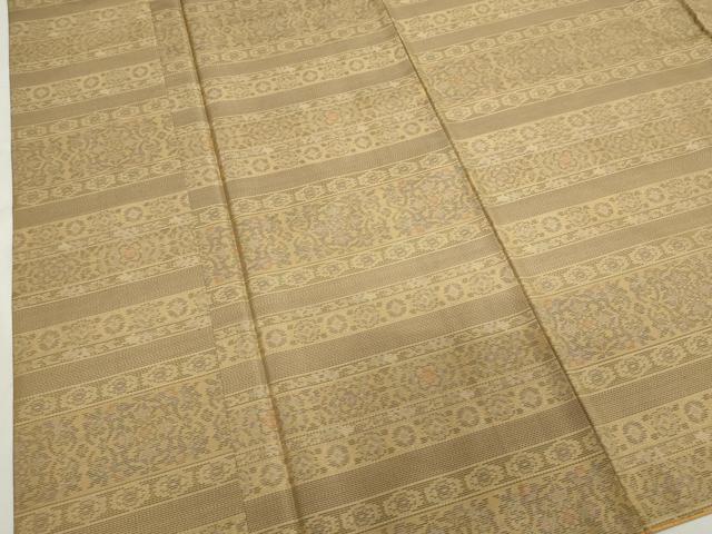 平和屋着物●本場大島紬 吉祥草花間道 正絹 逸品 CAAR6473ze