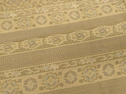 平和屋着物●本場大島紬 吉祥草花間道 正絹 逸品 CAAR6473ze