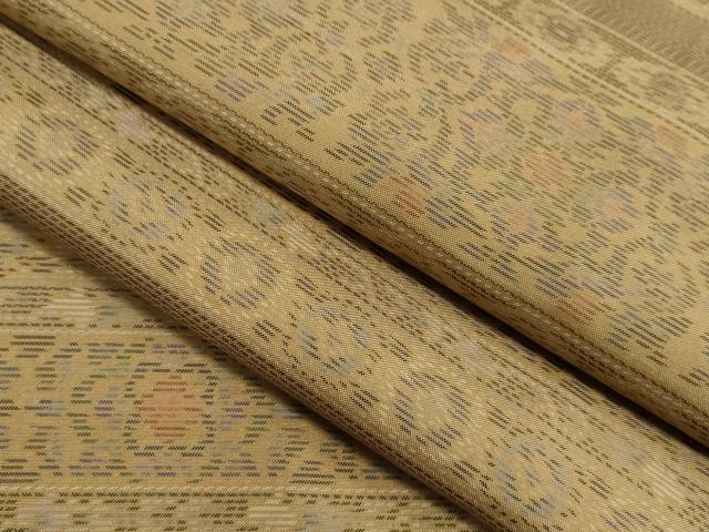 平和屋着物●本場大島紬 吉祥草花間道 正絹 逸品 CAAR6473ze