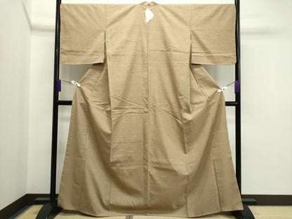平和屋着物●本場結城紬 霞文 正絹 逸品 未使用 CAAR6485ze