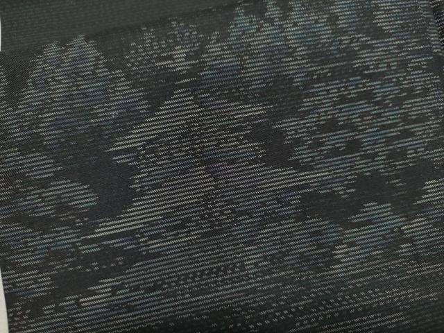 平和屋着物●本場大島紬 泥染め エ霞風景文 正絹 逸品 CAAR6495ze