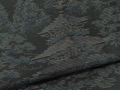 平和屋着物●本場大島紬 泥染め エ霞風景文 正絹 逸品 CAAR6495ze