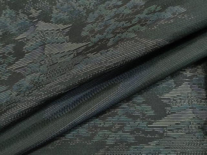 平和屋着物●本場大島紬 泥染め エ霞風景文 正絹 逸品 CAAR6495ze