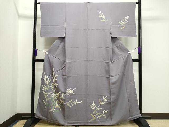 平和屋着物●本加賀友禅 成竹登茂夫 訪問着 枝花文 正絹 逸品 未使用 CAAR6497ze