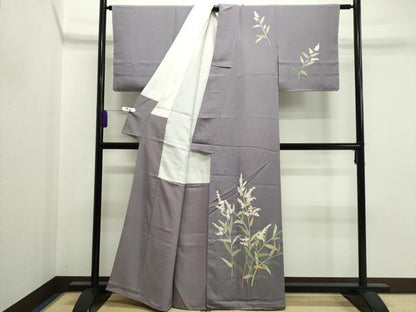 平和屋着物●本加賀友禅 成竹登茂夫 訪問着 枝花文 正絹 逸品 未使用 CAAR6497ze