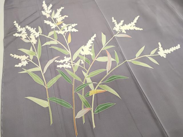 平和屋着物●本加賀友禅 成竹登茂夫 訪問着 枝花文 正絹 逸品 未使用 CAAR6497ze