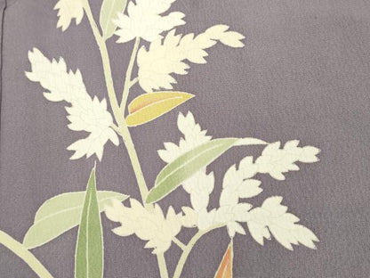 平和屋着物●本加賀友禅 成竹登茂夫 訪問着 枝花文 正絹 逸品 未使用 CAAR6497ze