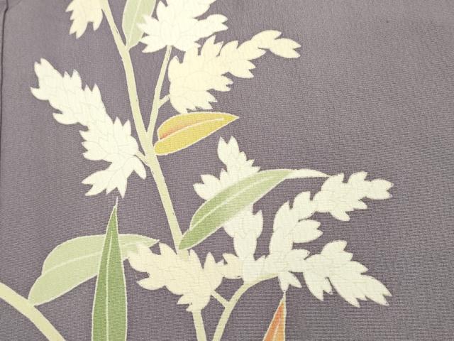 平和屋着物●本加賀友禅 成竹登茂夫 訪問着 枝花文 正絹 逸品 未使用 CAAR6497ze