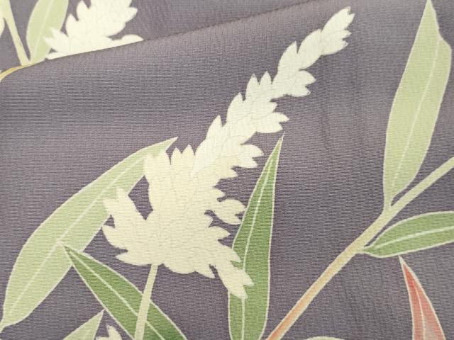平和屋着物●本加賀友禅 成竹登茂夫 訪問着 枝花文 正絹 逸品 未使用 CAAR6497ze
