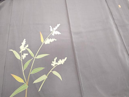 平和屋着物●本加賀友禅 成竹登茂夫 訪問着 枝花文 正絹 逸品 未使用 CAAR6497ze