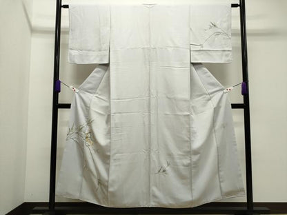 平和屋着物●訪問着 作家物 総刺繍 誰が袖笹文 金銀糸 正絹 逸品 CAAR6531ze