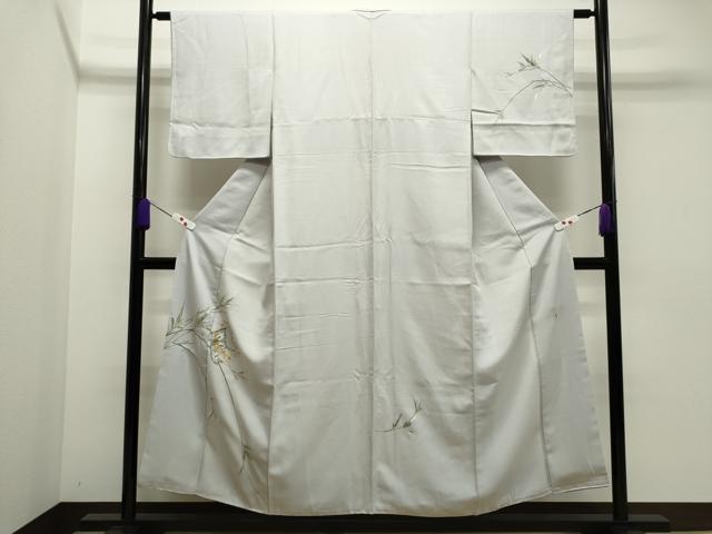 平和屋着物●訪問着 作家物 総刺繍 誰が袖笹文 金銀糸 正絹 逸品 CAAR6531ze