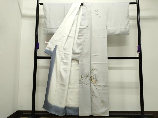 平和屋着物●訪問着 作家物 総刺繍 誰が袖笹文 金銀糸 正絹 逸品 CAAR6531ze