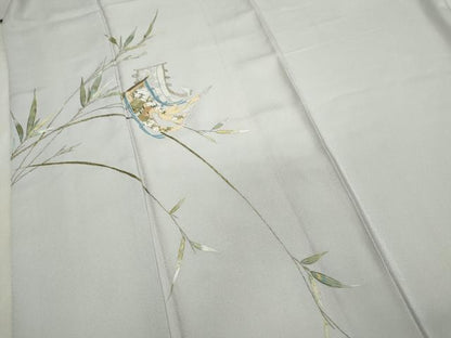 平和屋着物●訪問着 作家物 総刺繍 誰が袖笹文 金銀糸 正絹 逸品 CAAR6531ze