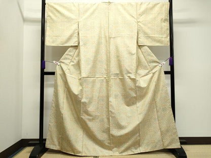 平和屋着物●本場大島紬 菱吉祥花文 正絹 逸品 CAAR6551ze