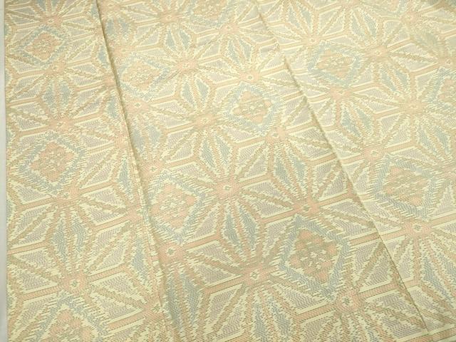 平和屋着物●本場大島紬 菱吉祥花文 正絹 逸品 CAAR6551ze