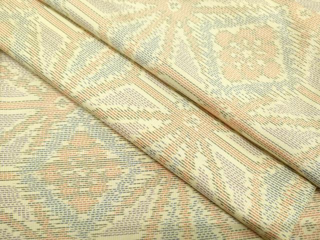 平和屋着物●本場大島紬 菱吉祥花文 正絹 逸品 CAAR6551ze