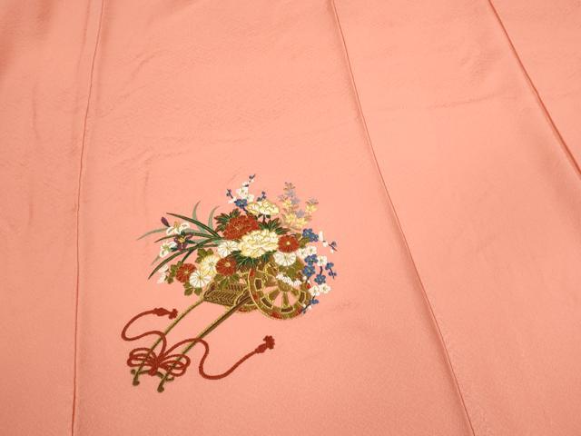 平和屋着物●訪問着 総刺繍 駒刺繍 花車文 金糸 正絹 逸品 未使用 CAAR6557ze