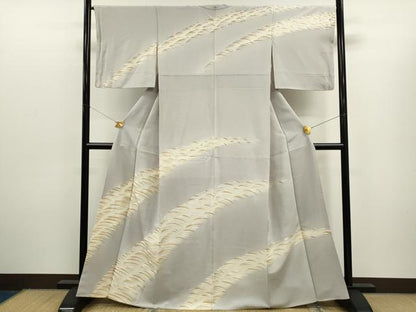 平和屋着物●訪問着　総刺繍　吉祥文　暈し染め　金糸　正絹　逸品　CAAR6562ze