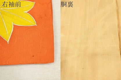 平和屋着物∵女の子　十三参り　子供　祝着・袋帯セット　枝花文　金彩　逸品　CAAR6588ze