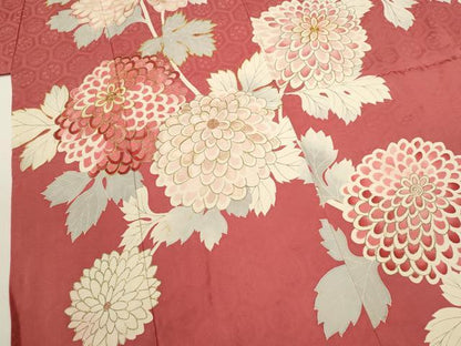 平和屋着物[]七五三　女の子　７歳　祝着　四つ身　袋帯セット　駒刺繍　枝花文　金彩　逸品　CAAR6589ze