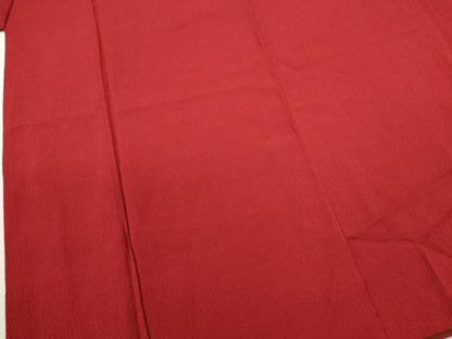 平和屋着物[]こむさでもーど・COMME CA DU MODE　七五三　女の子　７歳　祝着　四つ身　飾り帯セット　色無地　深緋色　逸品　CAAR6654ze