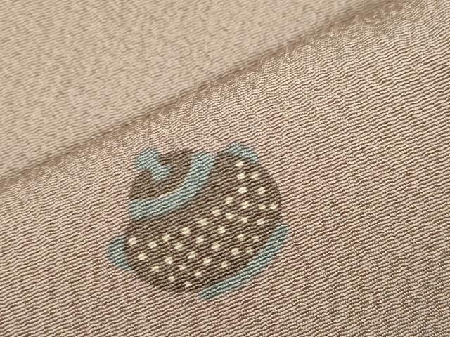 平和屋着物▽上質な小紋 単衣 茶道具 正絹 逸品 CAAR6939dy