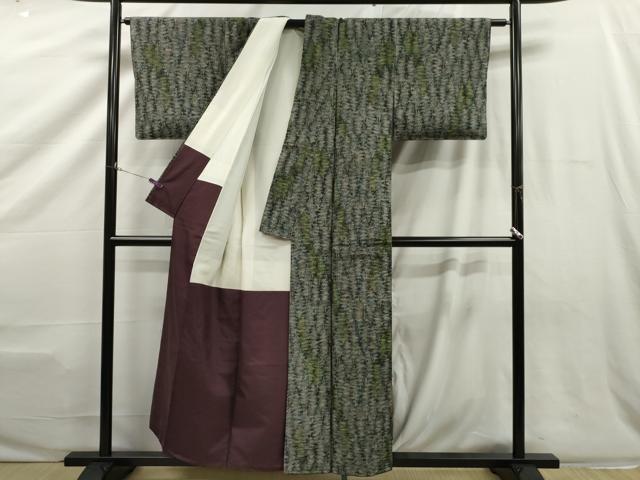 平和屋着物■上質な紬 樹林文 正絹 逸品 CAAR6995dy