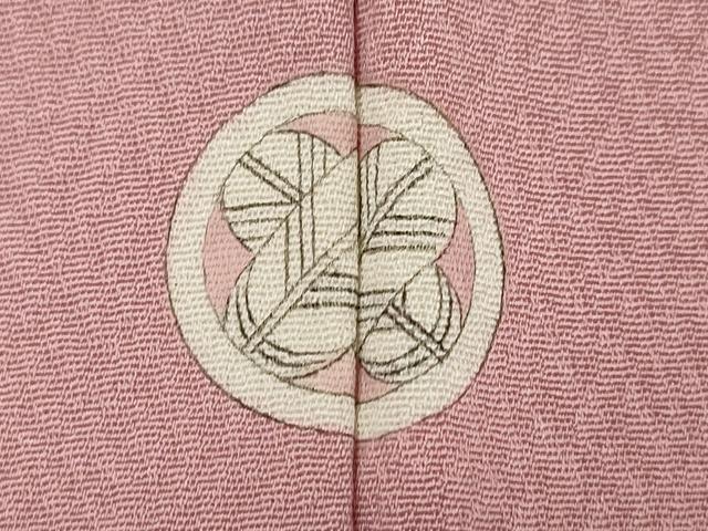 平和屋着物■豪華色留袖　風景地紋　珊瑚色　正絹　逸品　CAAR7019dy
