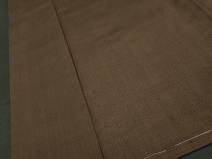 平和屋着物■男性　紬　格子柄　正絹　逸品　CAAR7063dy