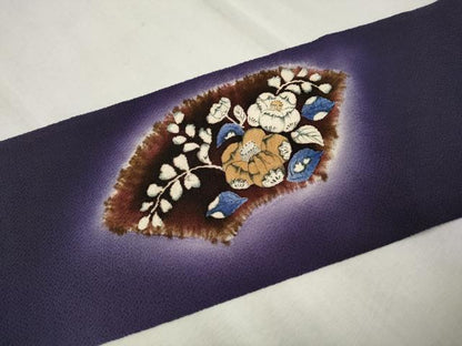 平和屋着物●九寸名古屋帯 辻が花 絞り 鬼しぼ縮緬 正絹 逸品 CAAR7676hy