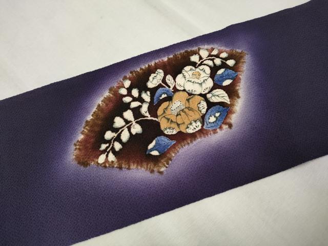平和屋着物●九寸名古屋帯 辻が花 絞り 鬼しぼ縮緬 正絹 逸品 CAAR7676hy