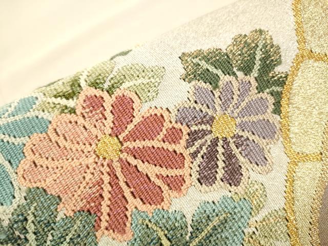 名古屋帯 爪掻き本綴れ 上品な織出し 正絹 着物 着付け 和装 HO-662 名古屋帯 爪掻き本綴れ 上品な織出し 正絹 着物 着付け 和装 HO