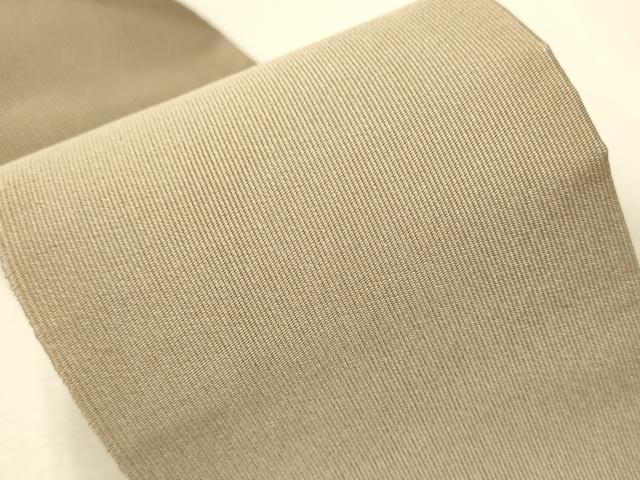 平和屋着物●男性　爪掻き本綴れ　角帯　白茶色　正絹　逸品　CAAR7682hy