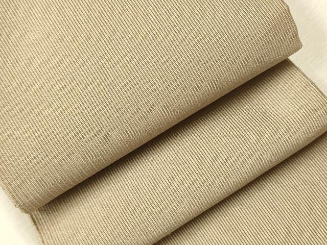 平和屋着物●男性　爪掻き本綴れ　角帯　白茶色　正絹　逸品　CAAR7682hy