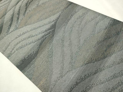 平和屋着物●六通柄袋帯 紙布写名織 流水文 金銀糸 正絹 逸品 CAAR7722hy