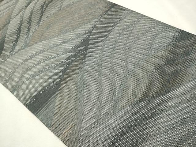 平和屋着物●六通柄袋帯 紙布写名織 流水文 金銀糸 正絹 逸品 CAAR7722hy