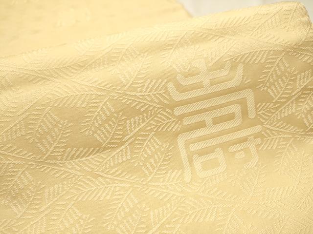 平和屋着物●六通柄袋帯　唐織　松菱鶴の丸文様　金糸　正絹　逸品　CAAR7764hy