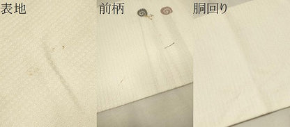 平和屋着物●九寸名古屋帯 カタツムリ 正絹 逸品 CAAR7806hy