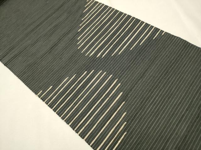 平和屋着物●八寸名古屋帯　紬地　吉祥文　正絹　逸品　CAAR7807hy