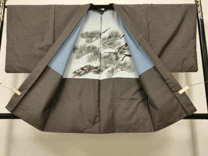平和屋着物●男性 本場大島紬 アンサンブル 吉祥文 正絹 逸品 CAAR7821hy