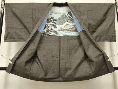 平和屋着物●男性　本場大島紬　アンサンブル　吉祥文　正絹　逸品　未使用　CAAR7827hy