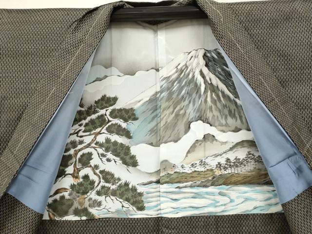 平和屋着物●男性　本場大島紬　アンサンブル　吉祥文　正絹　逸品　未使用　CAAR7827hy